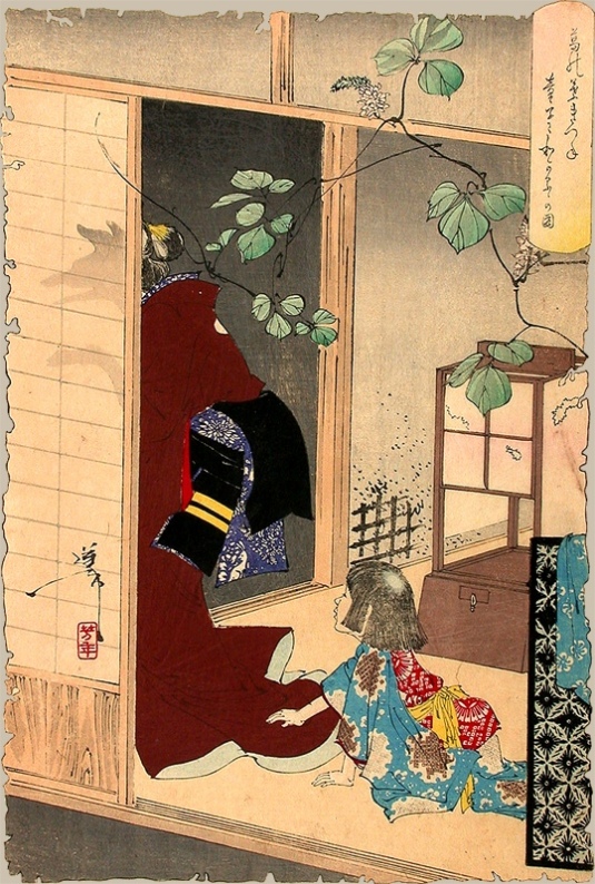 Yoshitoshi-Kuzunoha Abe no Seimei